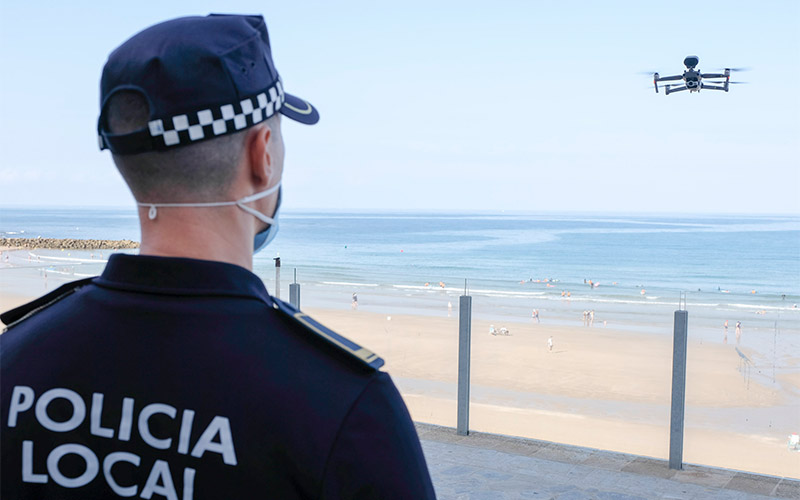 Policías locales de la Bahía de Cádiz se forman para pilotar drones