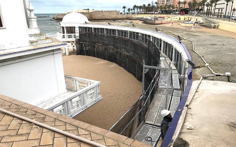 Obras de adecentamiento del Balneario de la Palma