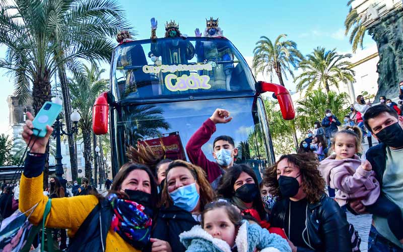 La cabalgata de los Reyes Magos en Cádiz (05-01-2022)