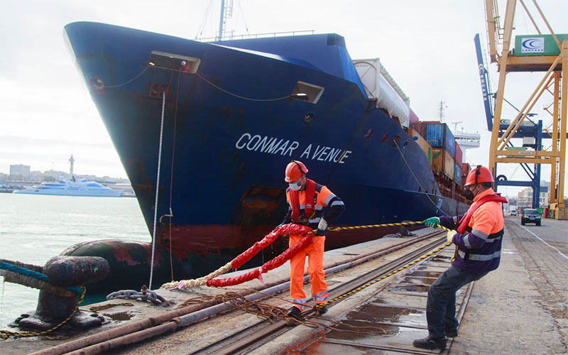La mercancía general y el tráfico de contenedores permiten al Puerto de Cádiz cerrar un 2021 histórico, rozando los 5 millones de toneladas