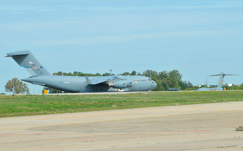 Operando en la base de Rota / FOTO: Eulogio García