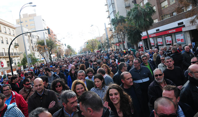 Unas 2.000 personas se han sumado a la manifestación / FOTO: Eulogio García