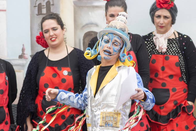 José Ángel Horrillo en plena interpretación de su pregón / FOTO: Ayto. de Cádiz