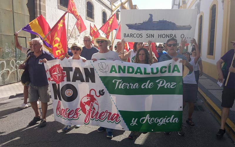 Cabecera de la última Marcha a Rota, en 2018 / FOTO: de archivo