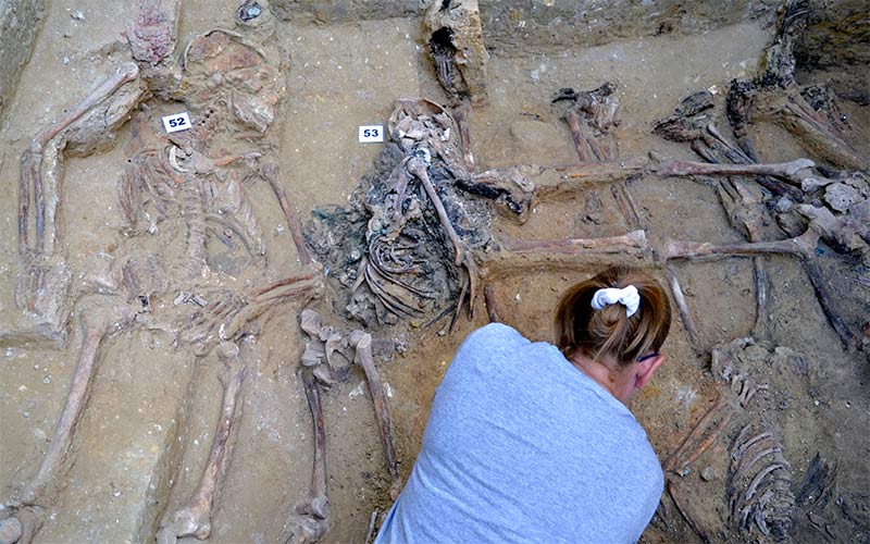 Un momento de los pasados trabajos de excavación / FOTO: Amede