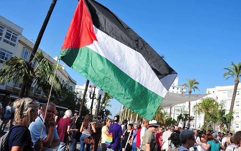 Una pasada concentración pro-Palestina en Cádiz / FOTO: Eulogio García