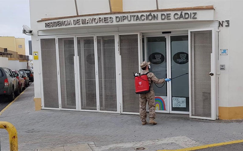 La residencia de mayores en El Puerto, en tiempos de pandemia / FOTO: Diputación