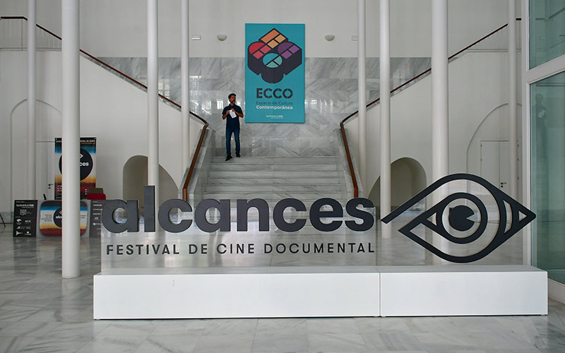 El logo de Alcances en el ECCO / FOTO: Eulogio García