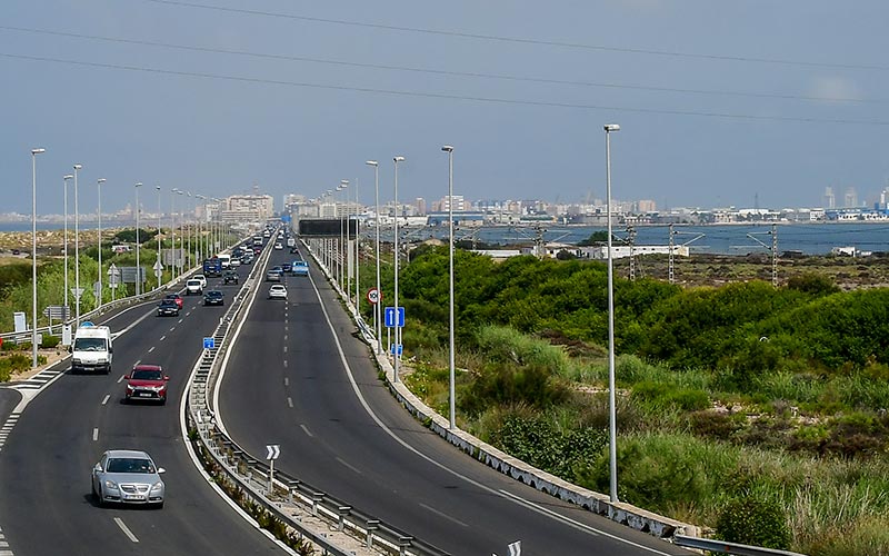 Uno de los tramos de la actual CA-33 / FOTO: Eulogio García