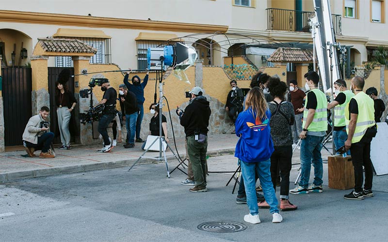 Rodaje de la película 'Lobo feroz' en la zona de Camposoto