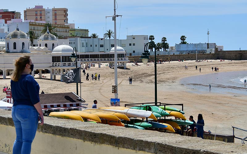 Estampa de La Caleta, en temporada invernal / FOTO: Eulogio García