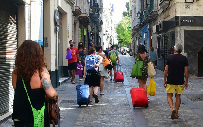 Una estampa cada vez más habitual en la ciudad / FOTO: Eulogio García