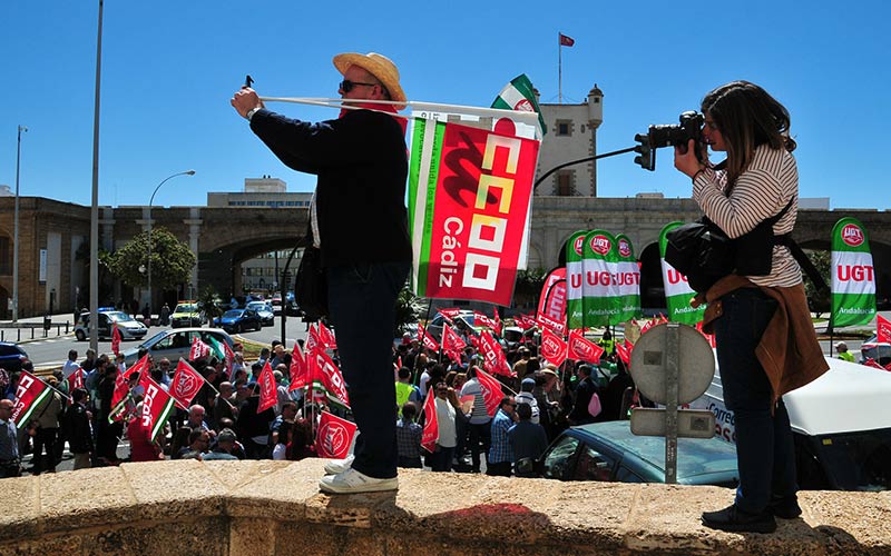 Una de las manifestaciones por el 1-M de años atrás / FOTO: Eulogio García