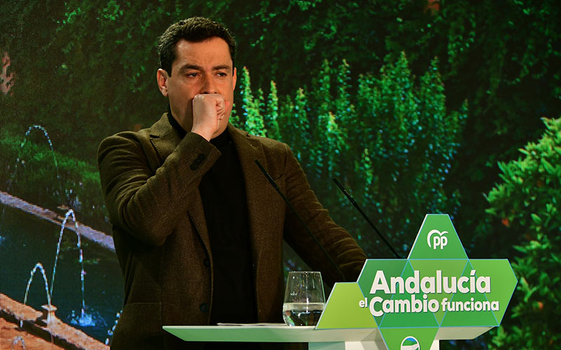 Moreno Bonilla en un acto de partido celebrado en enero en Cádiz / FOTO: Eulogio García