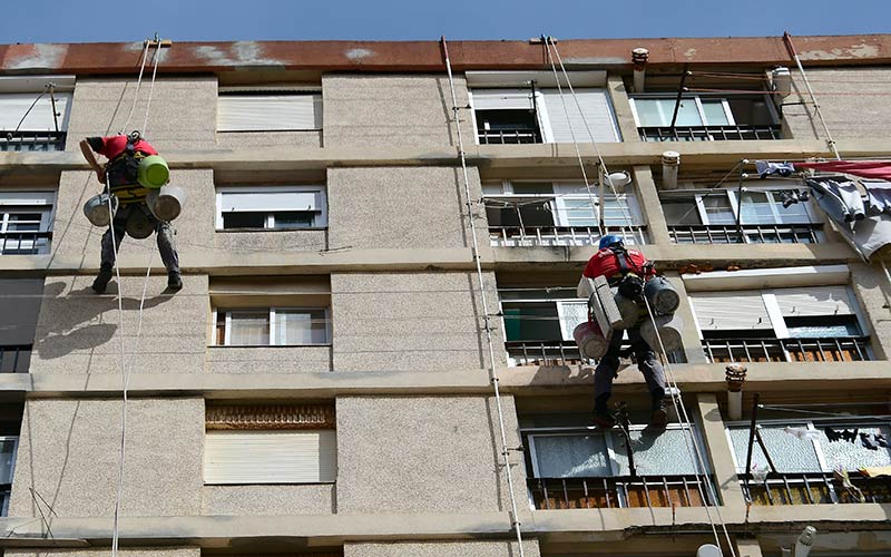 Trabajando en altura / FOTO: Eulogio García