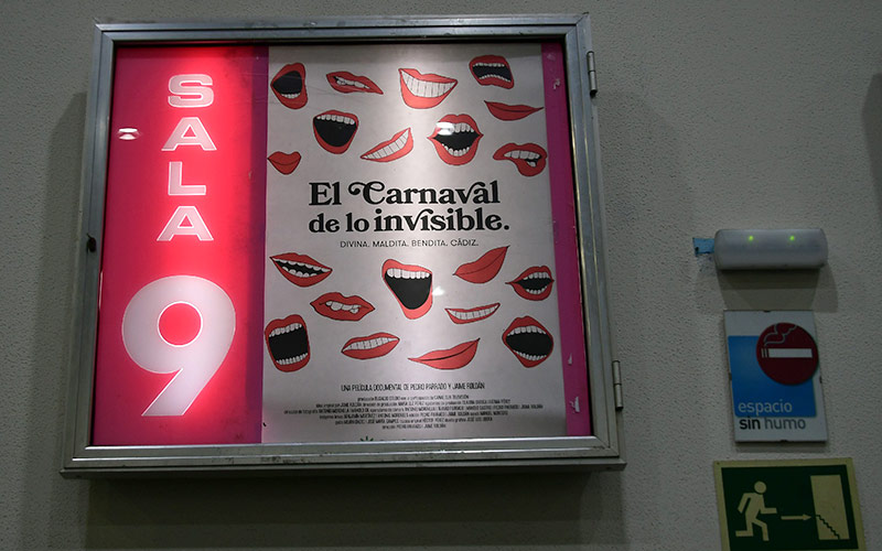 El cartel del documental en los cines del Palillero / FOTO: Eulogio García