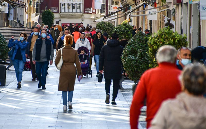 La transitada calle Ancha de la capital / FOTO: Eulogio García