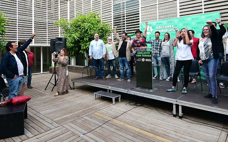 Momento de eufórica final del acto electoral / FOTO: Eulogio García