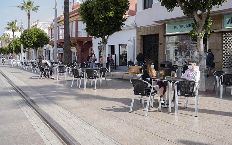 Uno de los tramos de Real tomado por las terrazas / FOTO: Ayto.