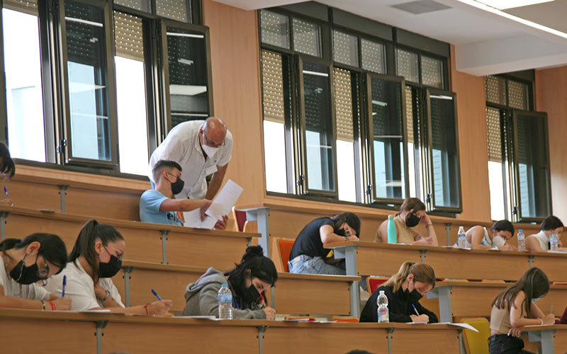 En pleno examen en la convocatoria de 2021 / FOTO: UCA