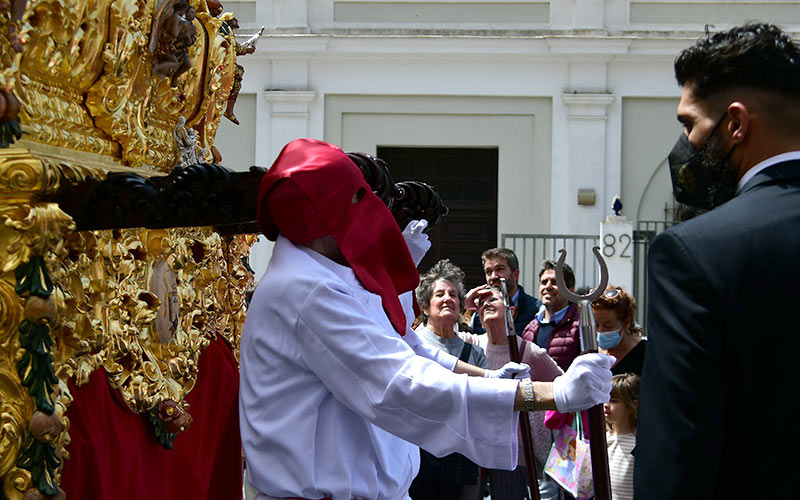 Una de las cofradías del Domingo de Ramos / FOTO: Eulogio García