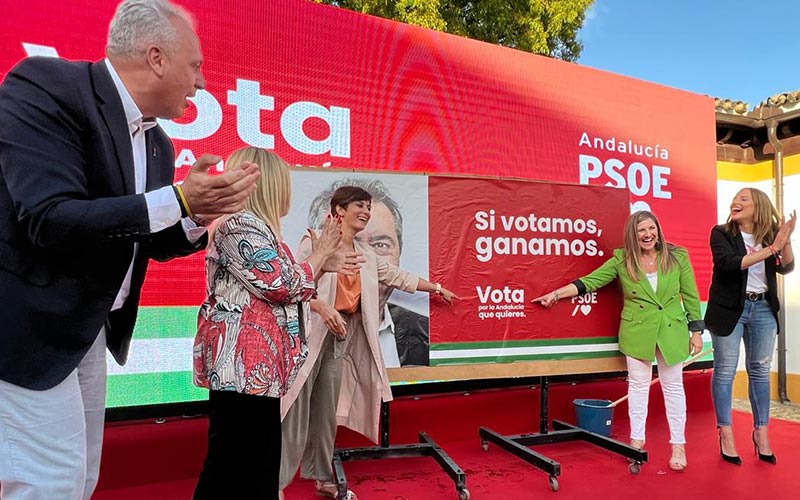 Inicio de campaña en Jerez junto a la ministra Isabel Rodríguez / FOTO: PSOE