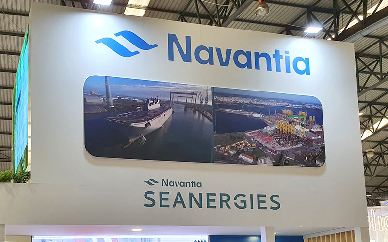 Navantia presentando su nueva marca en una reciente feria en Vigo / FOTO: Navantia