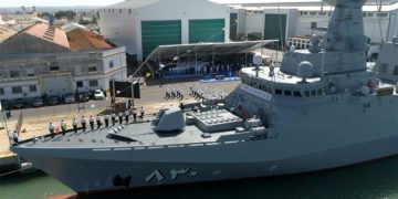 Un momento de la ceremonia emitida en streaming / FOTO: Navantia
