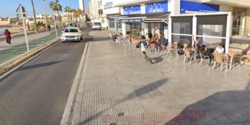 Uno de los tramos de acerado ampliados