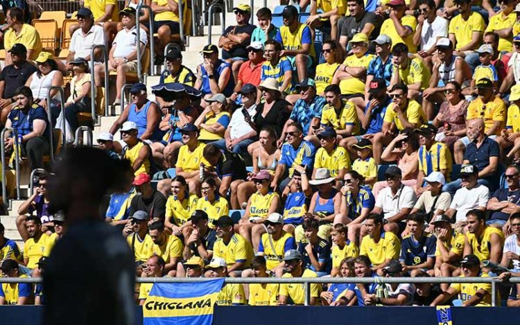 Aficionados en Preferencia en el primer partido liguero / FOTO: Eulogio García