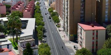 Un tramo de la segunda avenida, desde las alturas / FOTO: Eulogio García