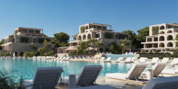 Recreación virtual de una de las zonas del futuro hotel