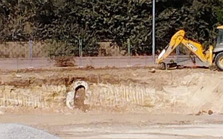 Una de las fotos con las que Unión Portuense sustenta su denuncia