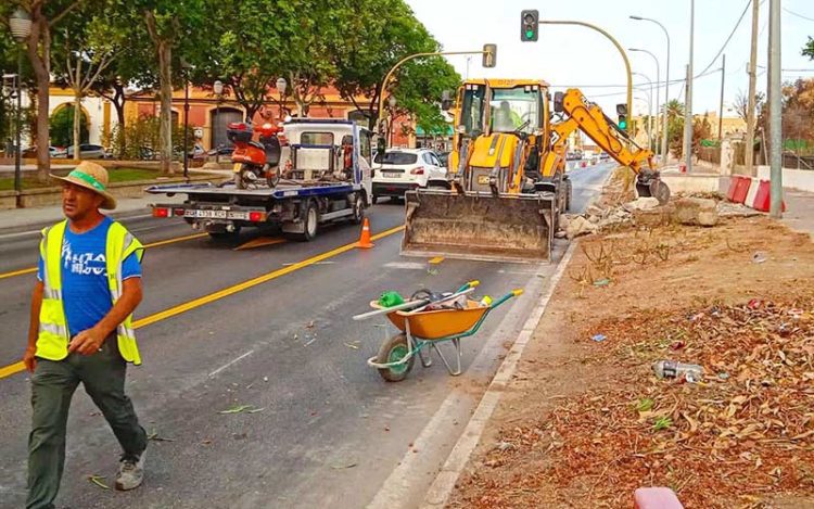 Primeros trabajos en la zona a reurbanizar / FOTO: Ayto.