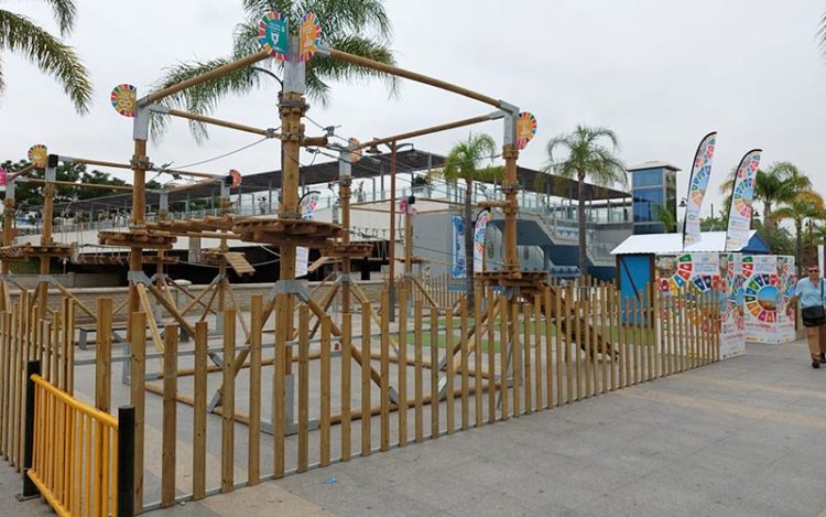 Instalación temporal montada en la Alameda del Río / FOTO: Ayto.