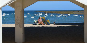 Estampa de la playa viñera / FOTO: Eulogio García