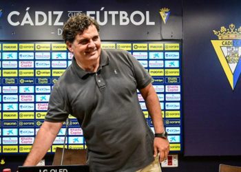 Contreras al entrar en la sala de prensa del estadio / FOTO: Eulogio García