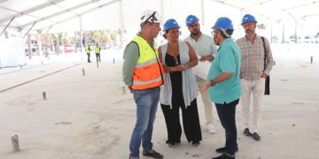 Supervisando la actuación in situ / FOTO: Ayto.