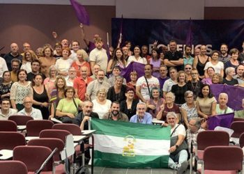 Parte de los militantes de toda Andalucía, posando / FOTO: Podemos