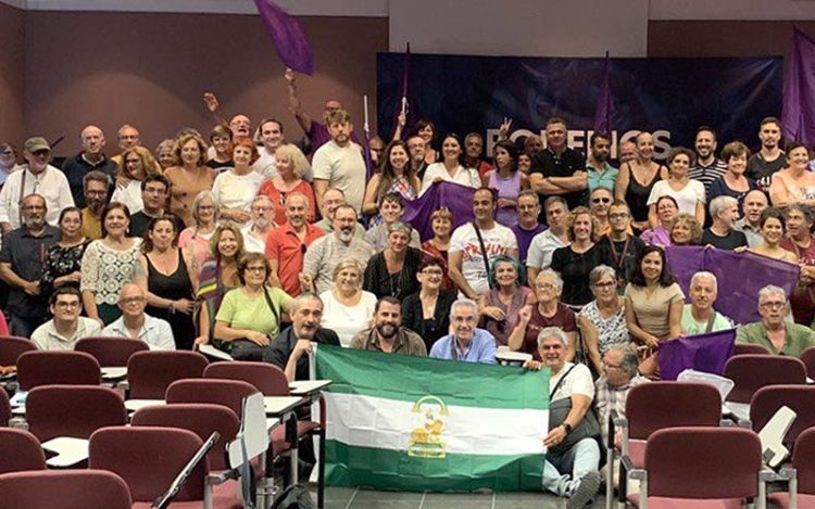 Parte de los militantes de toda Andalucía, posando / FOTO: Podemos