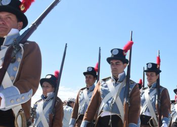 La Guardia Salinera participaba días atrás en otra recreación en Puerto Real / FOTO: Ayto.