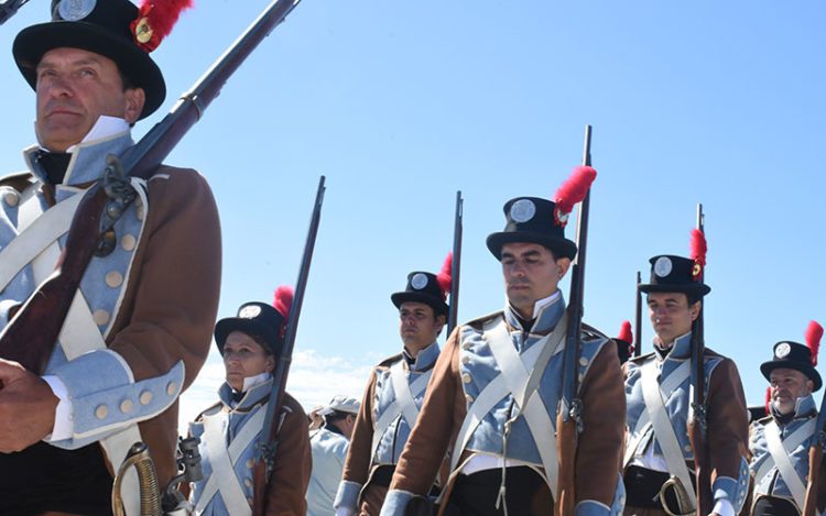 La Guardia Salinera participaba días atrás en otra recreación en Puerto Real / FOTO: Ayto.