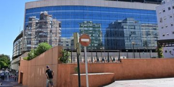 Detalle de la esquina de tribuna reservada para el hotel / FOTO: Eulogio García