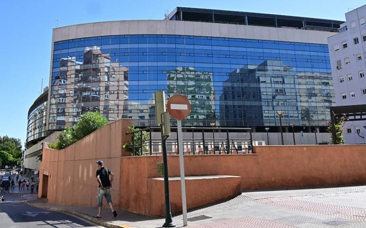 Detalle de la esquina de tribuna reservada para el hotel / FOTO: Eulogio García