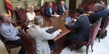 Un momento de la reunión con Faec / FOTO: Ayto.