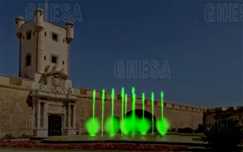 Una multinacional referente en el diseño de fuentes ornamentales se encargará de dotar de luz y sonido a la de las Puertas de Tierra