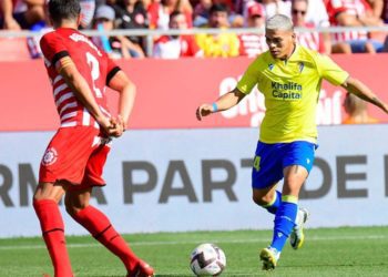 Brian Ocampo tuvo sus minutos en la segunda parte / FOTO: Cádiz CF