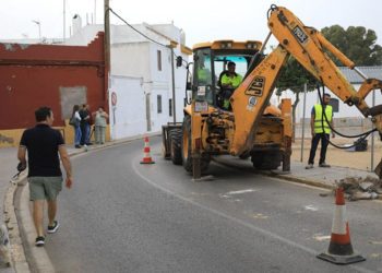 Primeros movimientos de obreros en la zona / FOTO: Ayto.