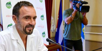 Páez momentos antes de su rueda de prensa / FOTO: Eulogio García
