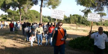 Una pasada acción en defensa del bosque / FOTO: Ecologistas